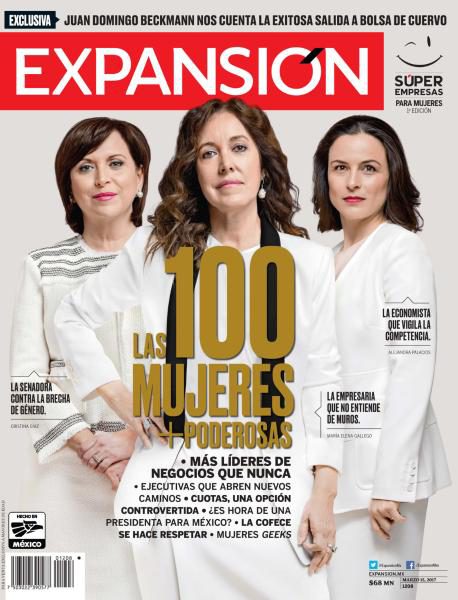 Exalumnas en "LAS 100 MUJERES MÁS PODEROSAS DEL 2017" de la revista Expansión Exalumnas en "LAS 100 MUJERES MÁS PODEROSAS DEL 2017" de la revista Expansión