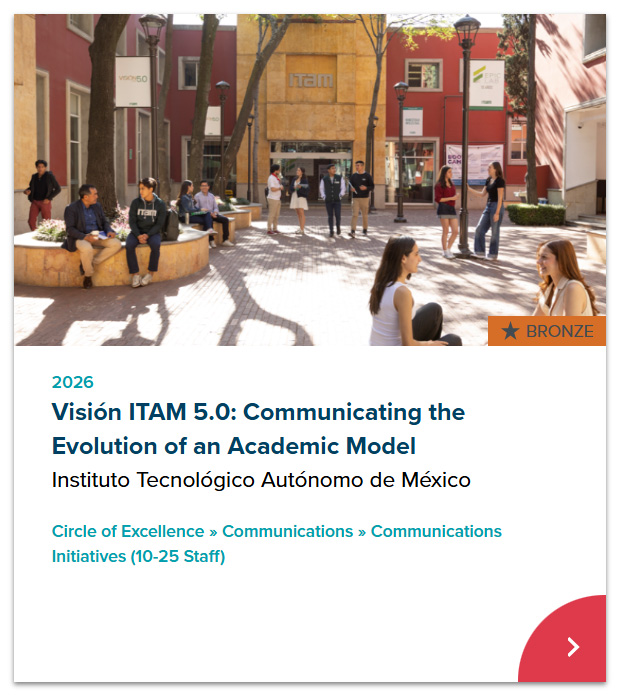 Anuncio oficial de Premio CASE 2026 para el ITAM, Visión ITAM 5.0