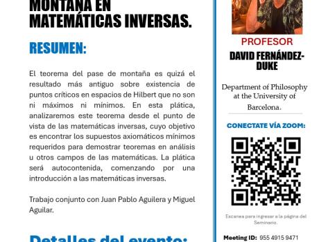 EL TEOREMA DEL PASE DE MONTAÑA EN MATEMÁTICAS INVERSAS EL TEOREMA DEL PASE DE MONTAÑA EN MATEMÁTICAS INVERSAS