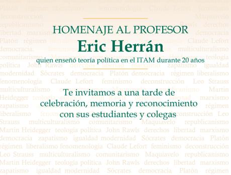 Homenaje a Eric Herrán Homenaje a Eric Herrán