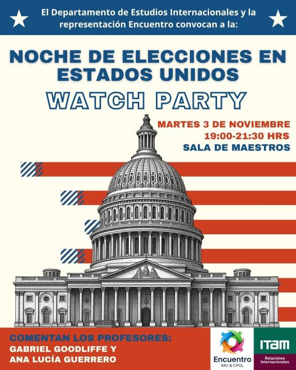 Noche de elecciones en Estados Unidos, Watch party Noche de elecciones en Estados Unidos, Watch party