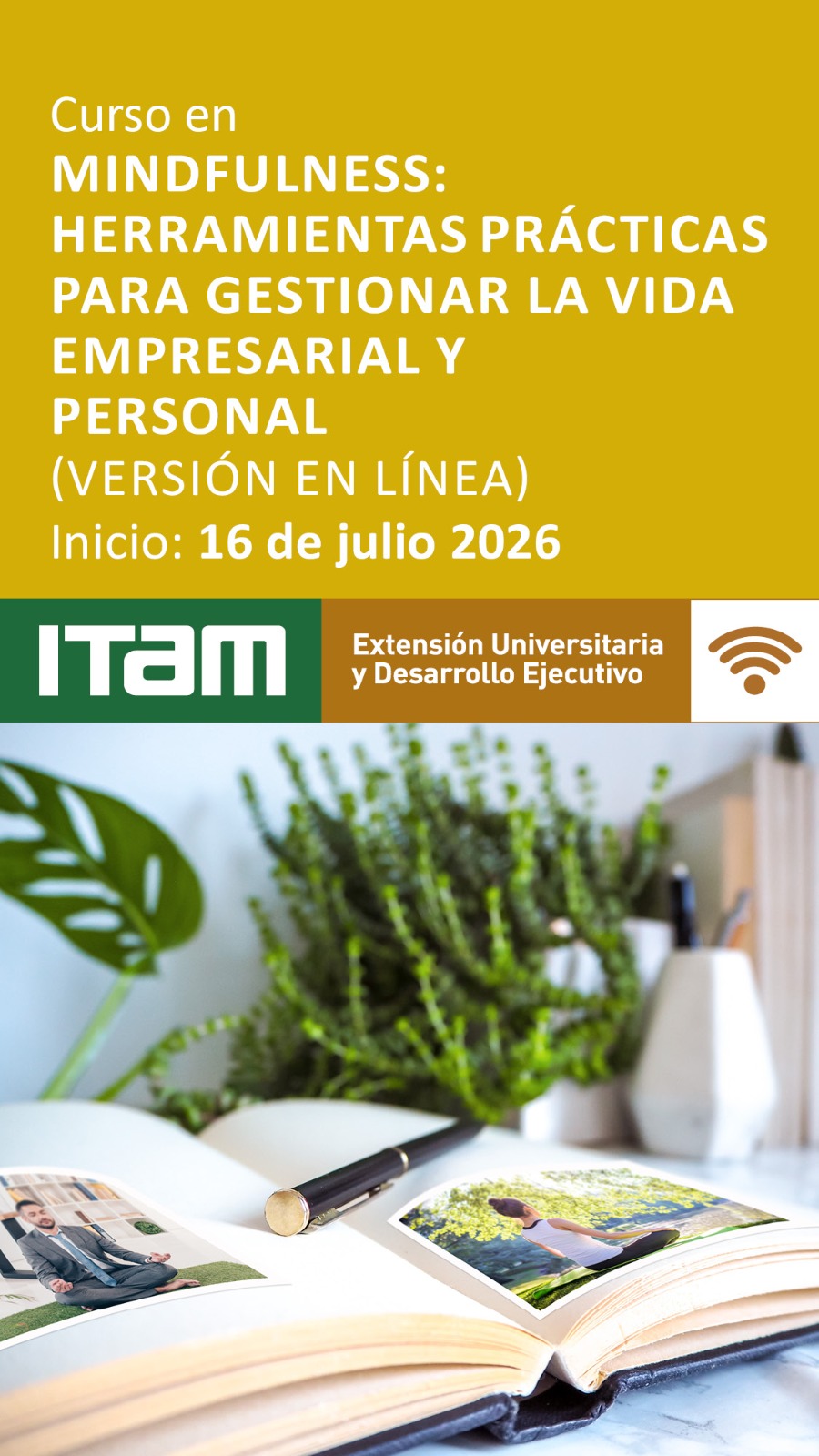 Curso online 16-julio Mindfulness: Herramientas prácticas para gestionar la vida empresarial y personal