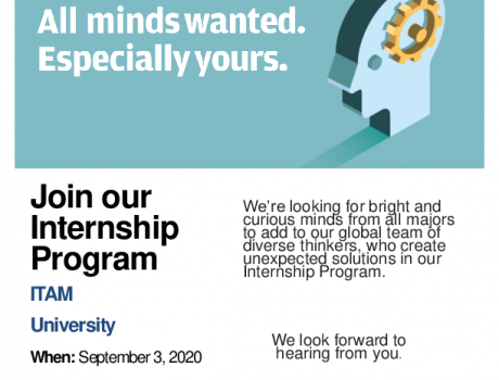 Póster Career Services del ITAM invita a la sesión de reclutamiento remota de J.P. Morgan