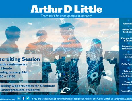 Bolsa de Trabajo invita a la presentación de Arthur D. Little