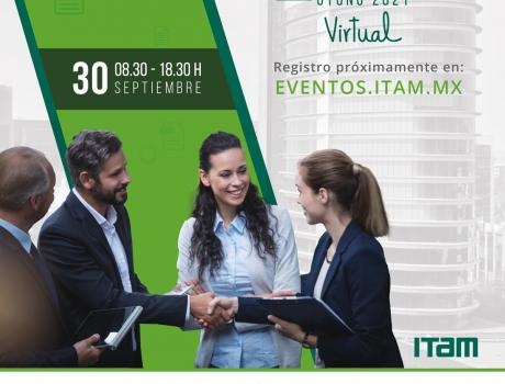 Póster Feria de empleo ITAM otoño 2021 virtual