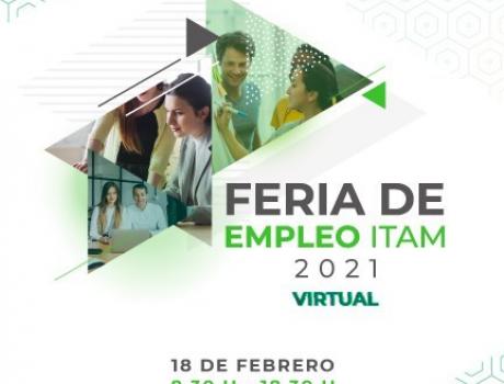 Póster Feria de empleo ITAM 2021 - virtual