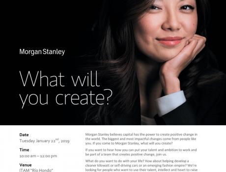 Bolsa de Trabajo invita a la presentación de Morgan Stanley