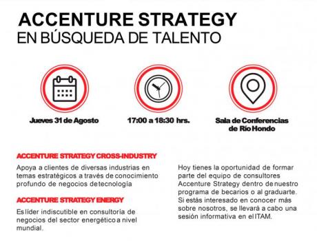 Bolsa de Trabajo invita a la presentación de Accenture Strategy