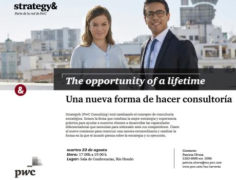 Bolsa de Trabajo invita a la presentación y examen de Strategy& PwC