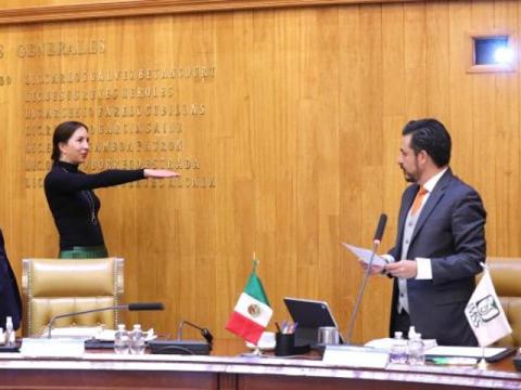 Marcela Velázquez Bolio rindió protesta como titular de la Unidad de Derechos Humanos del IMSS