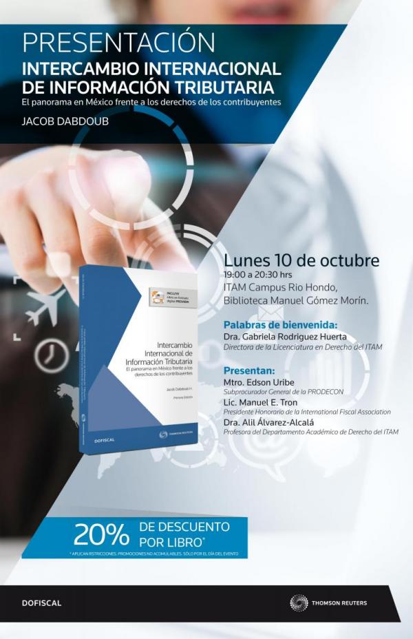 Presentación del libro "Intercambio Internacional de Información Tributaria. El panorama en México frente a los derechos de los contribuyentes"