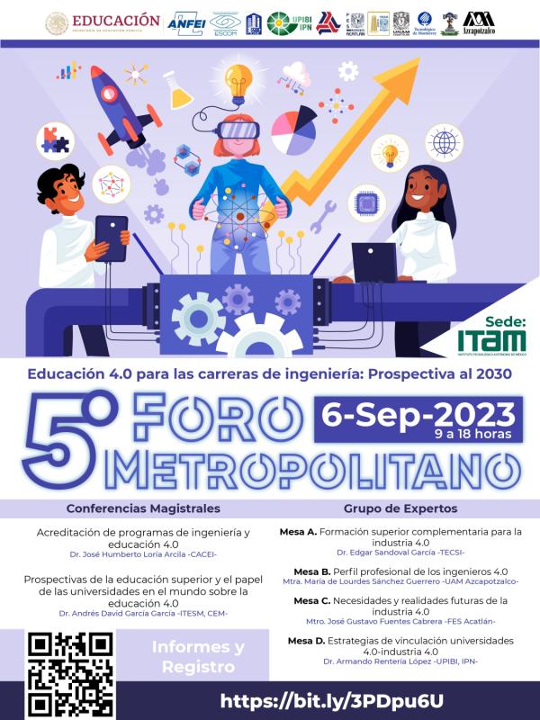 5o Foro Metropolitano ANFEI Educación 4.0 para las carreras de ingeniería: Prospectiva al 2030