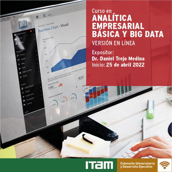 Póster Curso en Analítica Empresarial Básica y Big Data, Versión en línea