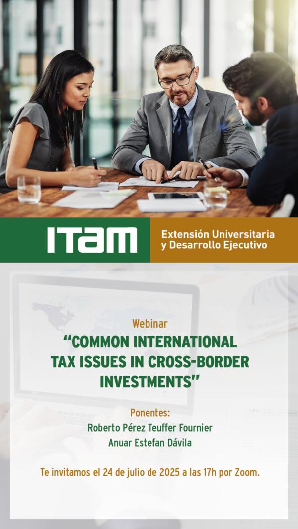 Webinar "Common International Tax Issues in Cross-Border Investments"