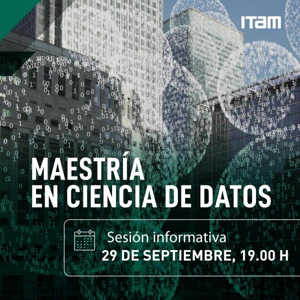 Póster: Sesión informativa Maestría en Ciencia de Datos