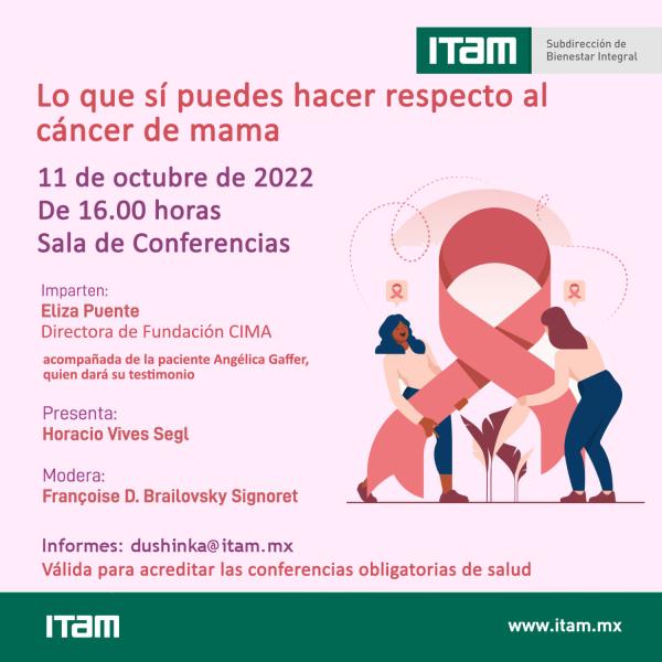 Lo que sí puedes hacer respecto al cáncer de mama