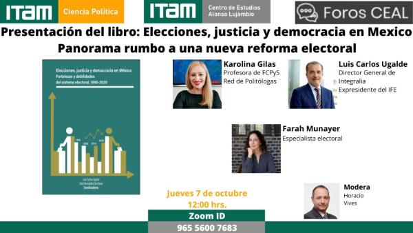 Presentación del libro: Elecciones, justicia y democracia en México