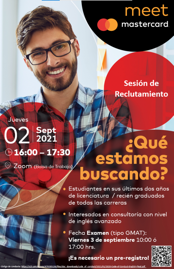 Career Services del ITAM invita a la sesión de reclutamiento remota de Mastercard