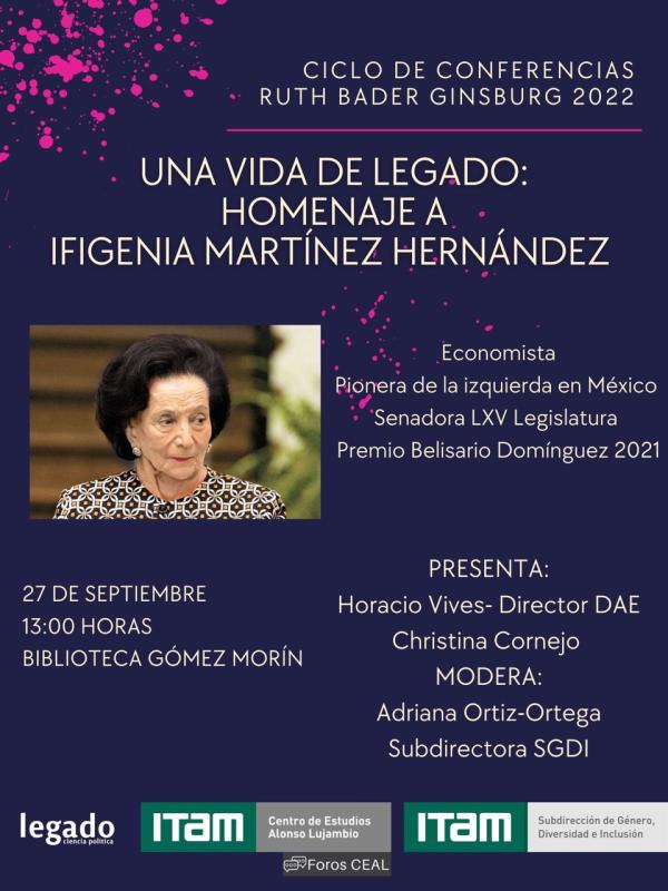 Una Vida de Legado: Homenaje a Ifigenia Martínez Hernández 
