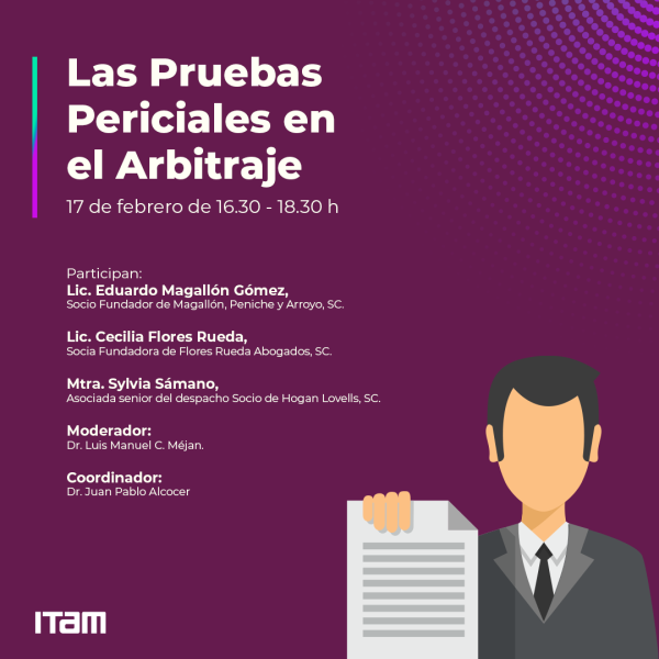 Póster Las pruebas periciales en el arbitraje