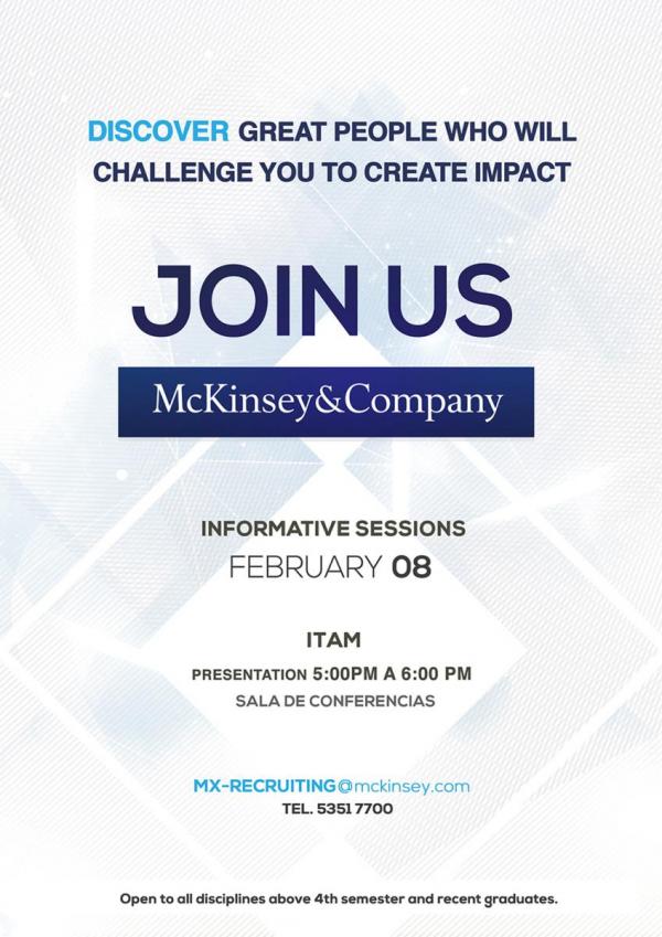Bolsa de Trabaja invita a la Presentación de McKinsey & Company