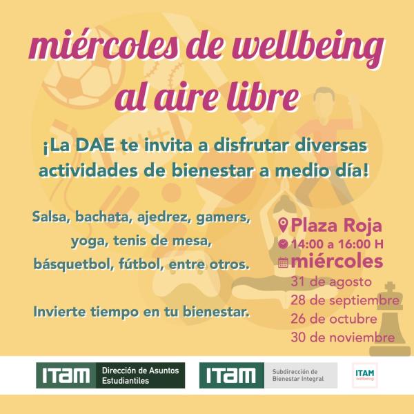 "Miércoles de wellbeing al aire libre"