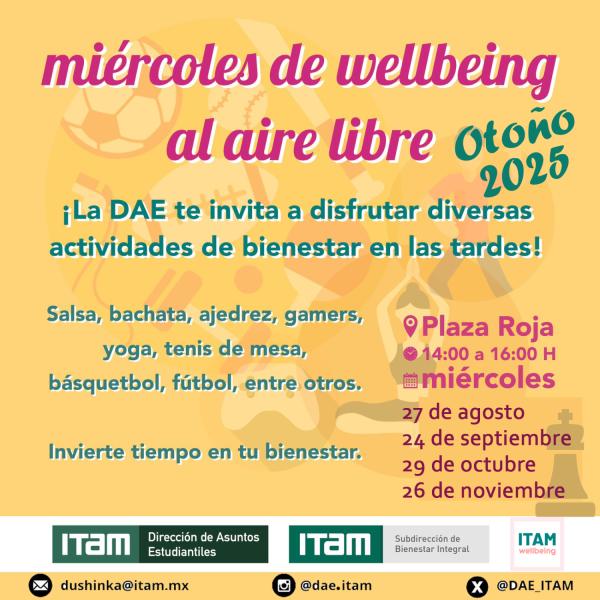 "Miércoles de wellbeing al aire libre" En Plaza Roja