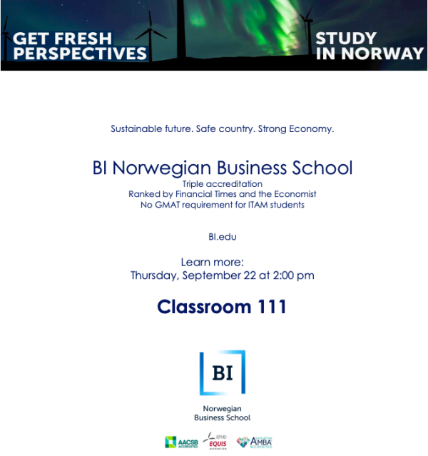 Sesión informativa de "BI Norwegian Business School"