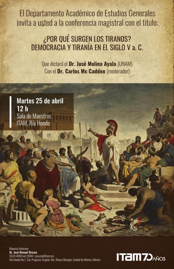 ¿Por qué surgen los tiranos? Democracia y Tiranía en el siglo V a. C.