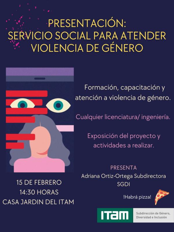 Presentación: Servicio Social en la Subdirección de Género, Diversidad e Inclusión