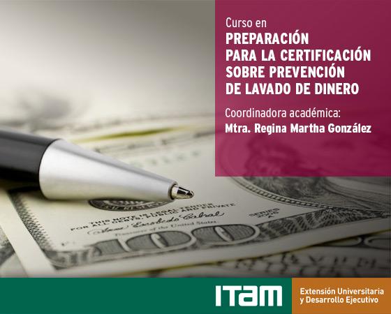 Póster Curso en Preparación para la Certificación sobre Prevención de Lavado de Dinero