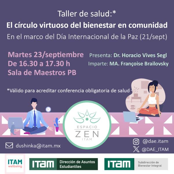 Taller de salud:* "El círculo virtuoso del bienestar en comunidad."