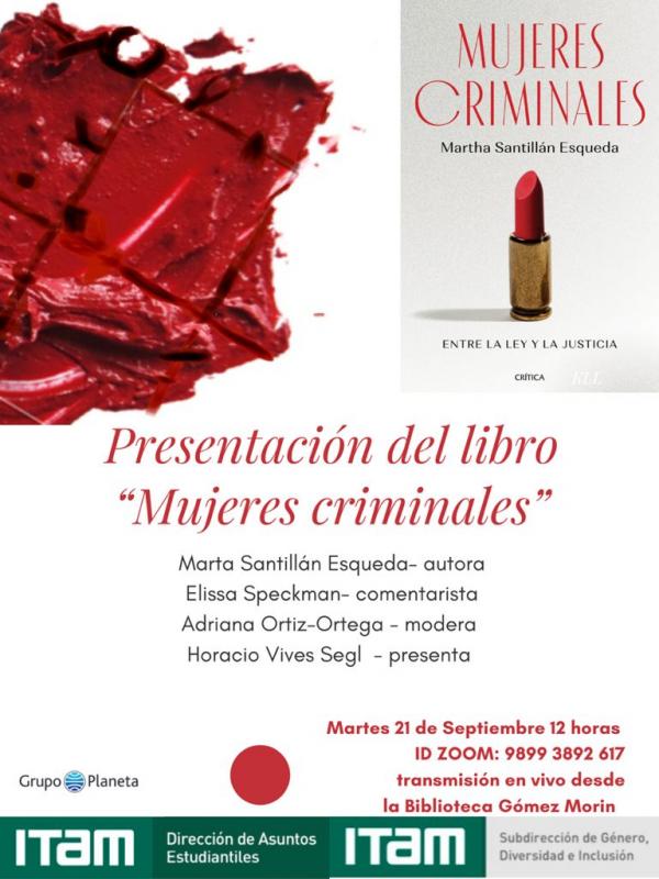 Presentación del libro "Mujeres Criminales" 