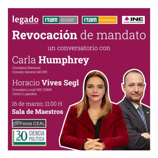 Revocación de mandato: Un conversatorio con Carla Humphrey